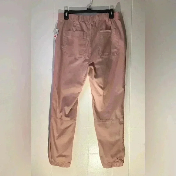 NWT GAP Mid Rise Girlfriend Joggers Chalk Pink 100% Cotton Size 8 - Picture 3 of 8
